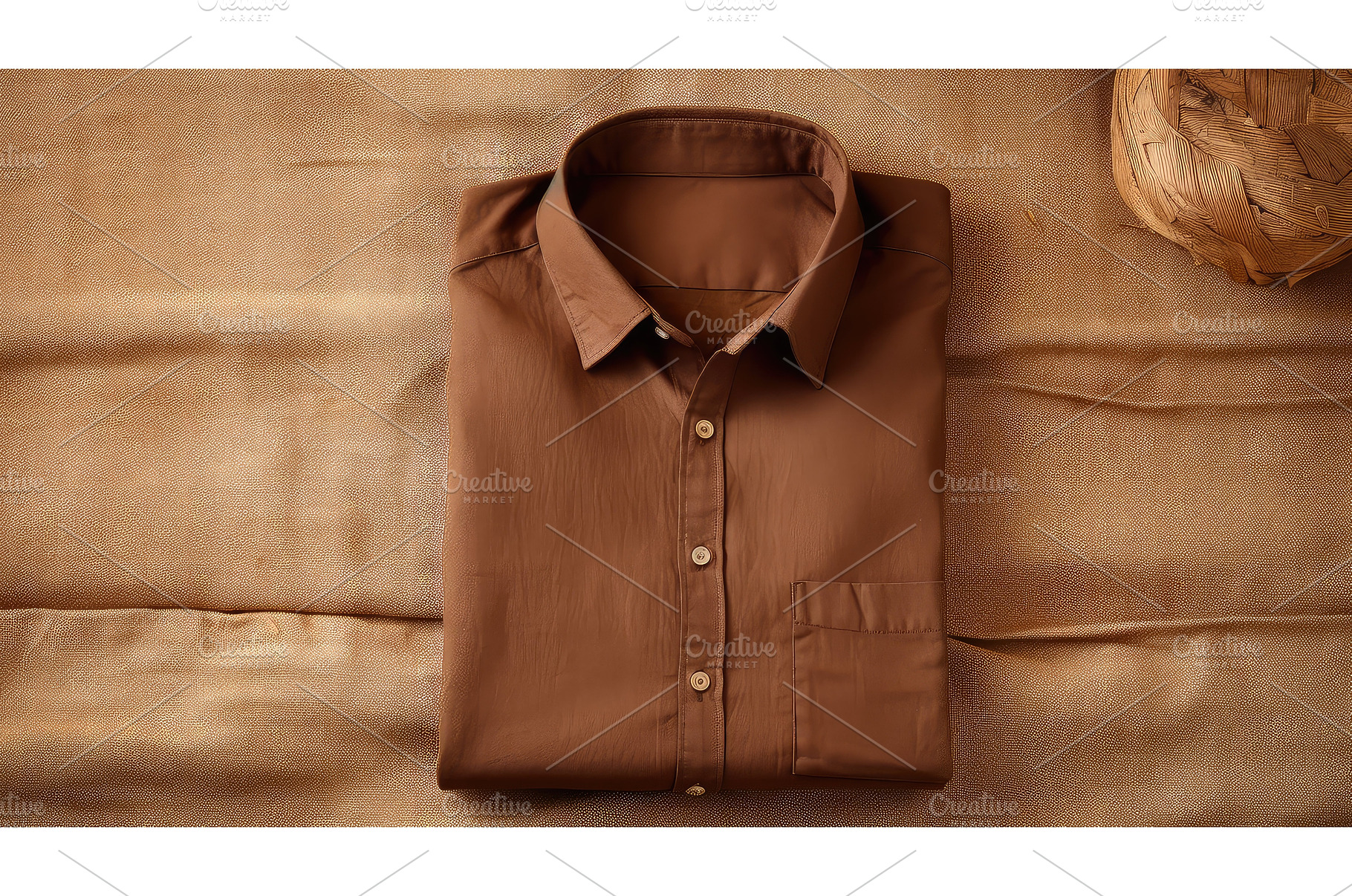 up brown shirt ai generated, a Background Photo by pikepicture