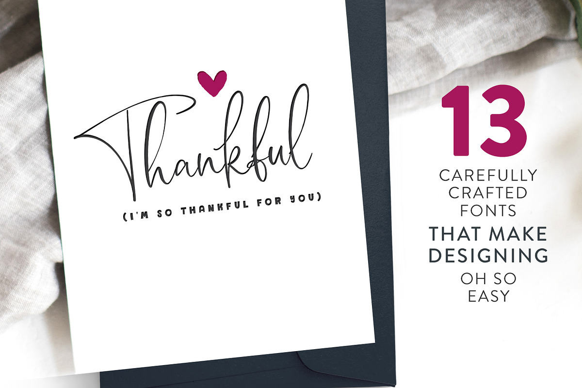 The Modern Artisan Font Collection preview 3