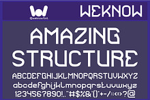 Amazing Structure font
