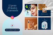Instagram Cosmetology Posts, Stories, a Social Media Template by Creative Instagram shop (Thumbnail 1 of 5)
