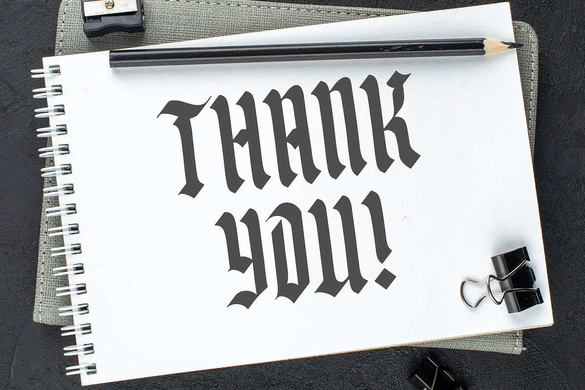 Black Freedom a Blackletter Font, a Blackletter Font by Blankids Studio (Photo 9 of 9)