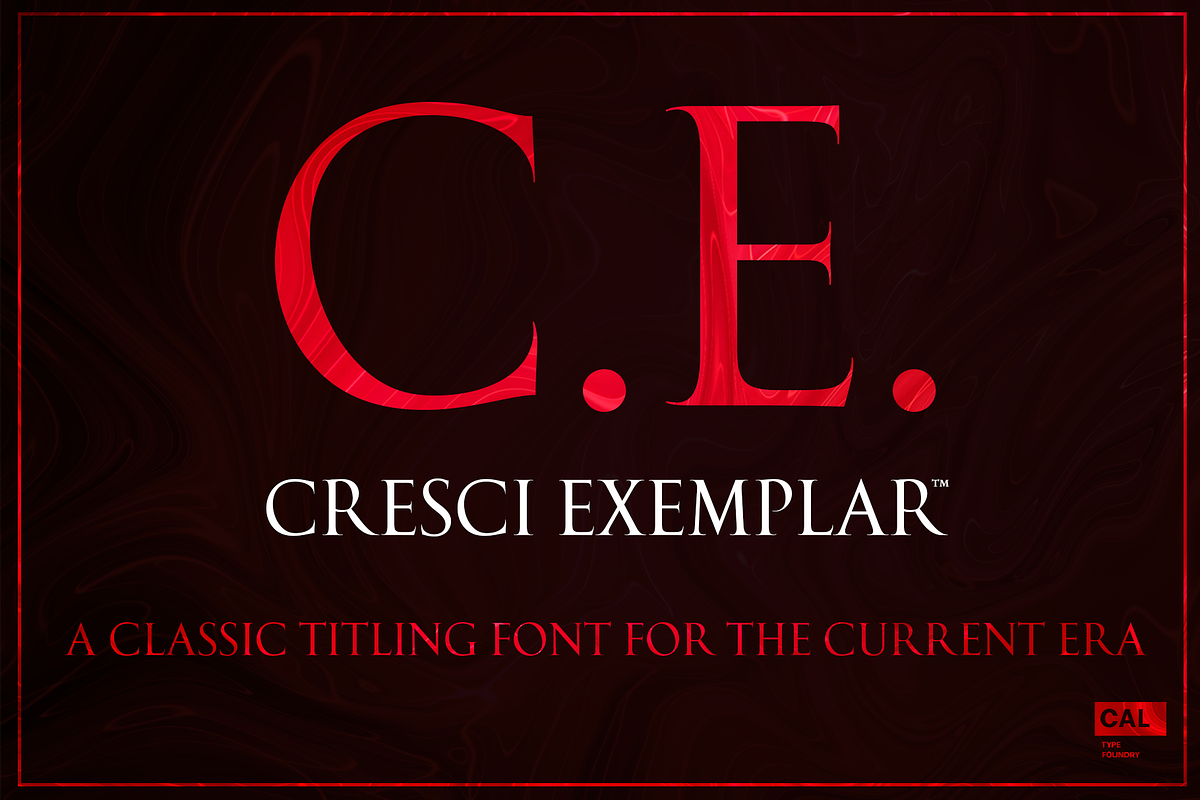 Cresci Exemplar Pro, a Serif Font by California Type Foundry (Photo 2 of 9)