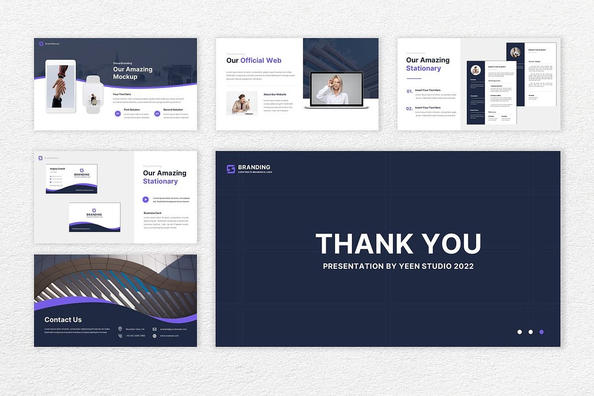 Brand Manual Google Slides Templates, a Presentation Template by BumbleGraph Studio (Photo 2 of 5)
