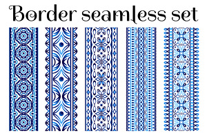 Border ornament decorative seamless
