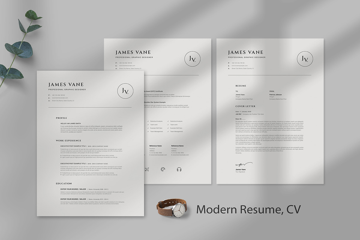 Minimal Resume | Canva , InDesign, a Resume Template by Design_Slide (Photo 2 of 5)