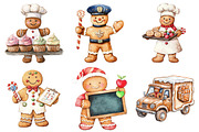 Christmas Gingerbread Jobs Clipart, an Icon by Daily.Designs (Thumbnail 4 of 5)