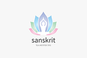 Sanskrit Yoga Logo, a Branding & Logo Template by GLXY (Thumbnail 1 of 4)
