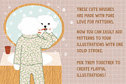 Pattern Brushes for Procreate, a Brush Add-On by Biso Studio (Thumbnail 2 of 6)