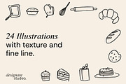The Bakery Illustrations, a Decorative Illustration by ginni illustrations (Thumbnail 2 of 5)