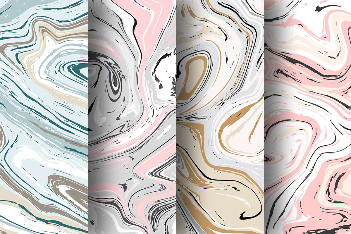 Vector Pastel Marble Patterns, a Pattern Graphic by Iryna Denysova (Photo 2 of 7)