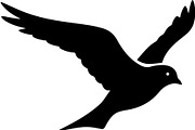 Bird Silhouettes Flying Sideways, an Animal Illustration by Designer_Momina (Thumbnail 18 of 21)