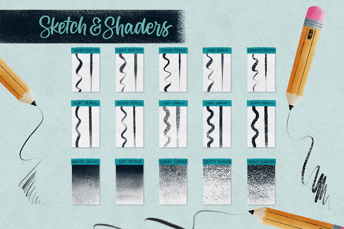 Procreate Sketch & Lettering Set preview 2