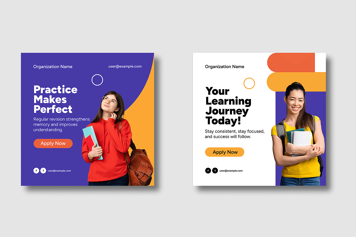 Educational Journey Social Media, a Social Media Template by MightyDesign (Photo 4 of 7)