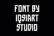 Zegibos - Stencil Font, a Sans Serif Font by Iqsiart Studio (Thumbnail 4 of 7)