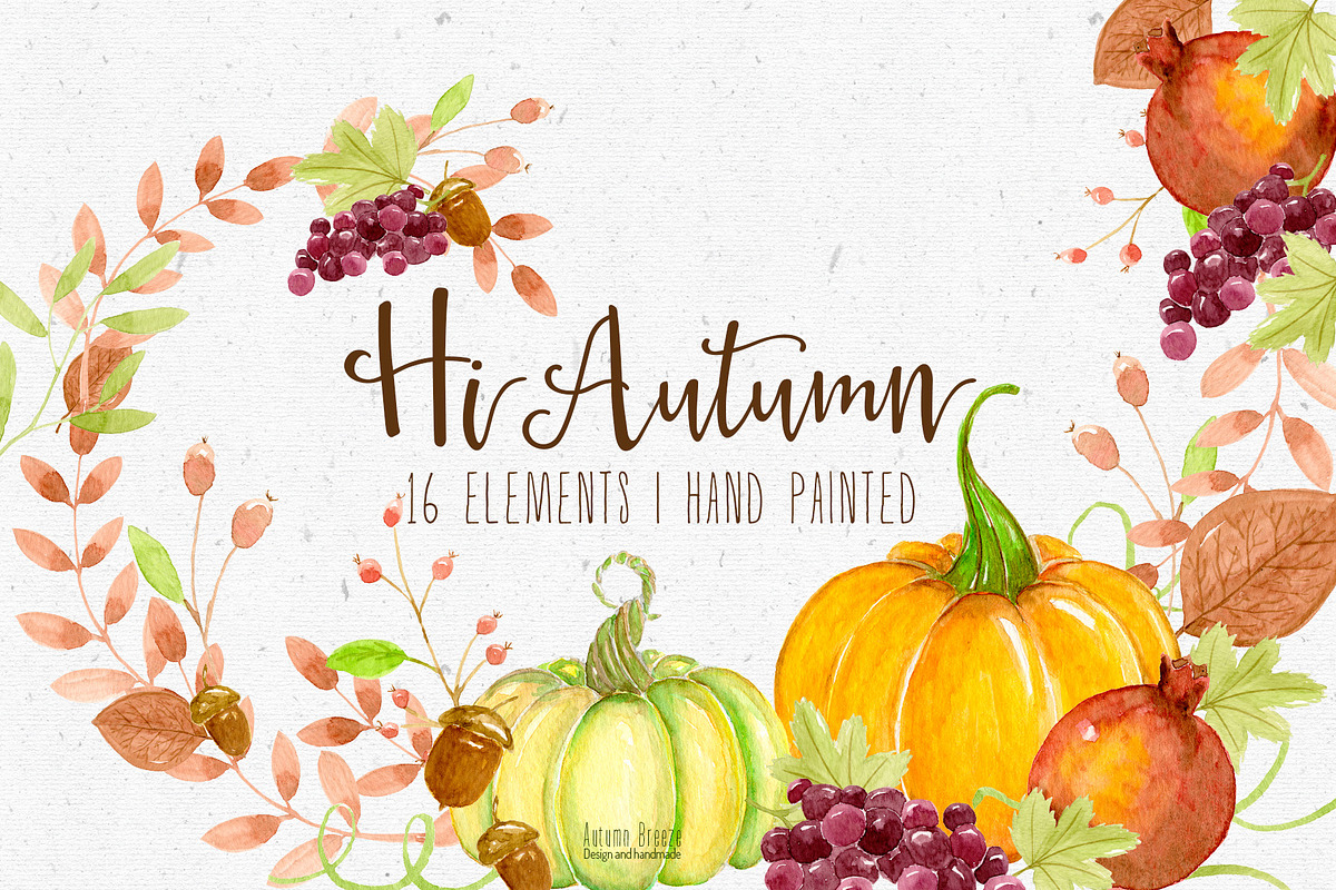 watercolor fall autumn, a Seasonal Illustration by Autumn Breeze (Photo 3 of 3)