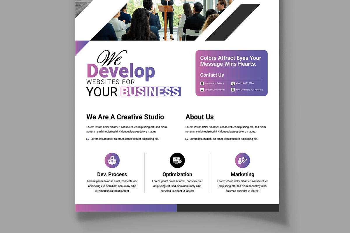 Business Flyer Layout, a Flyer Template by MightyDesign (Photo 3 of 8)