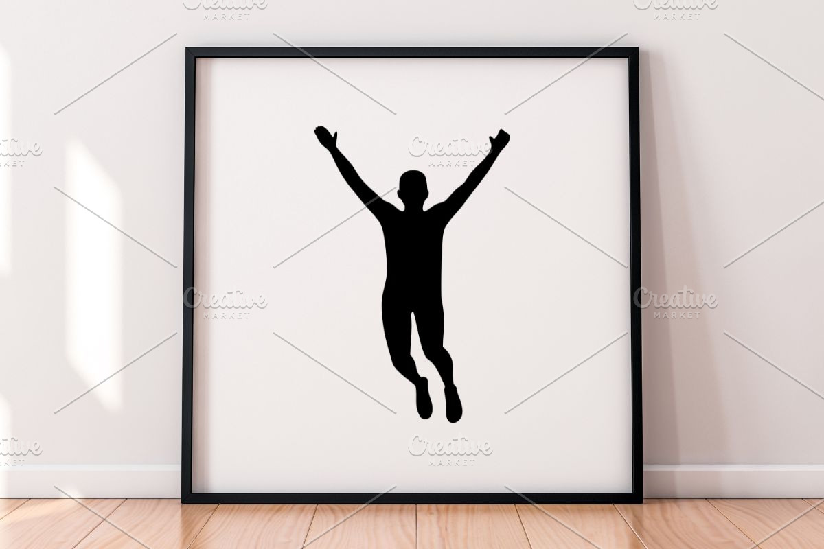 Jump People Silhouette SVG, a Person Illustration by newminddesign (Photo 4 of 5)
