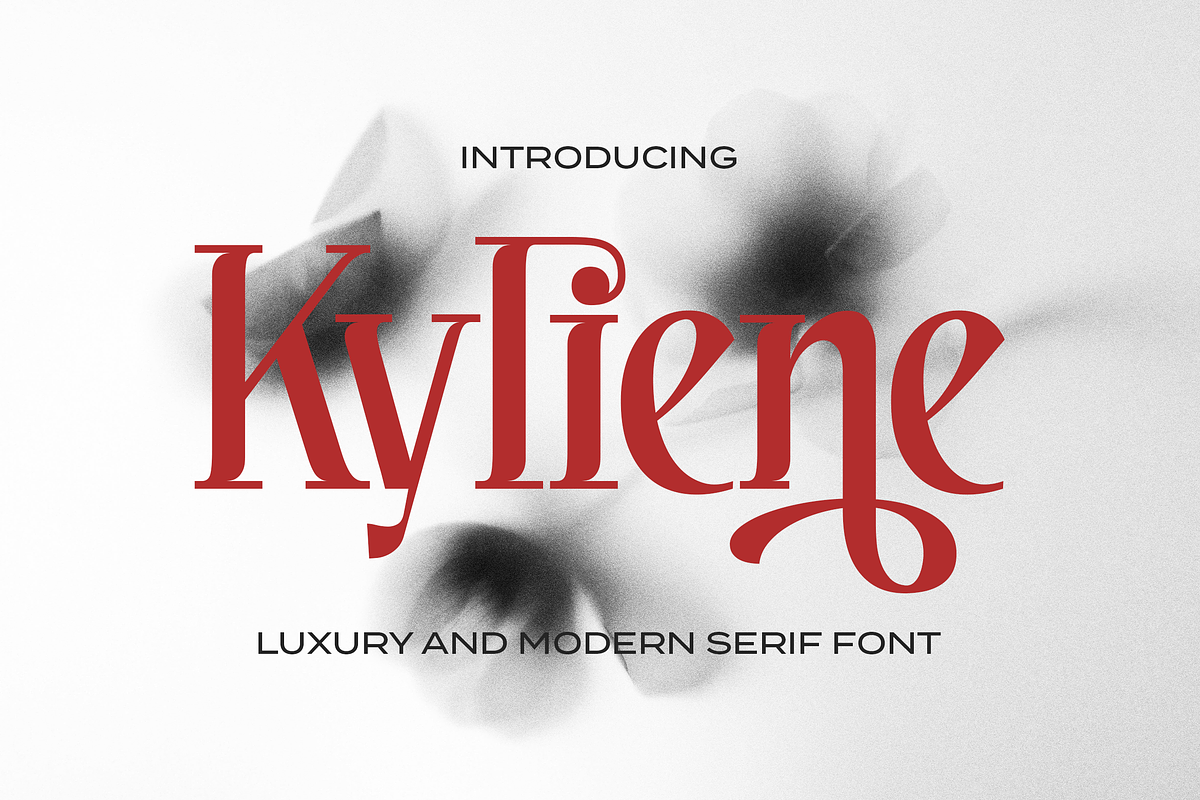Kyliene Luxury Modern Serif Font, a Serif Font by Graphue (Photo 1 of 9)