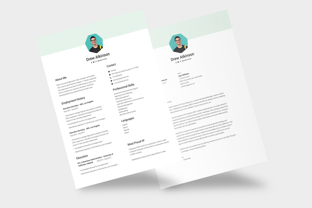 UX Designer Resume Template, a Resume Template by iDoodle Studio (Photo 4 of 4)