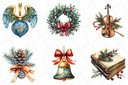 Watercolor Vintage Drawing Christmas, an Illustration by DreamPrint404 (Thumbnail 4 of 7)