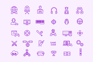 30 Online Gaming Icons