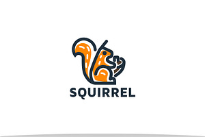 Squirrel Logo Template