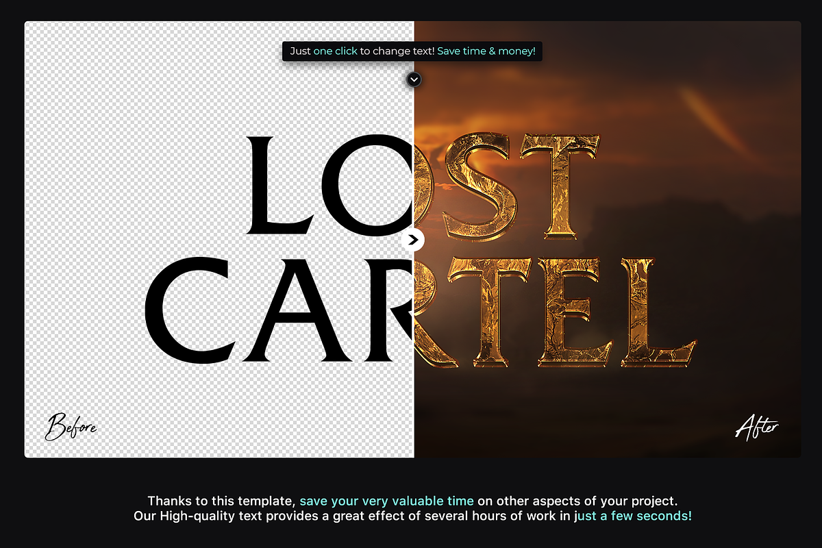 4 Gold Text Effects, a Layer Style Add-On by FLYERHIVE (Photo 6 of 8)