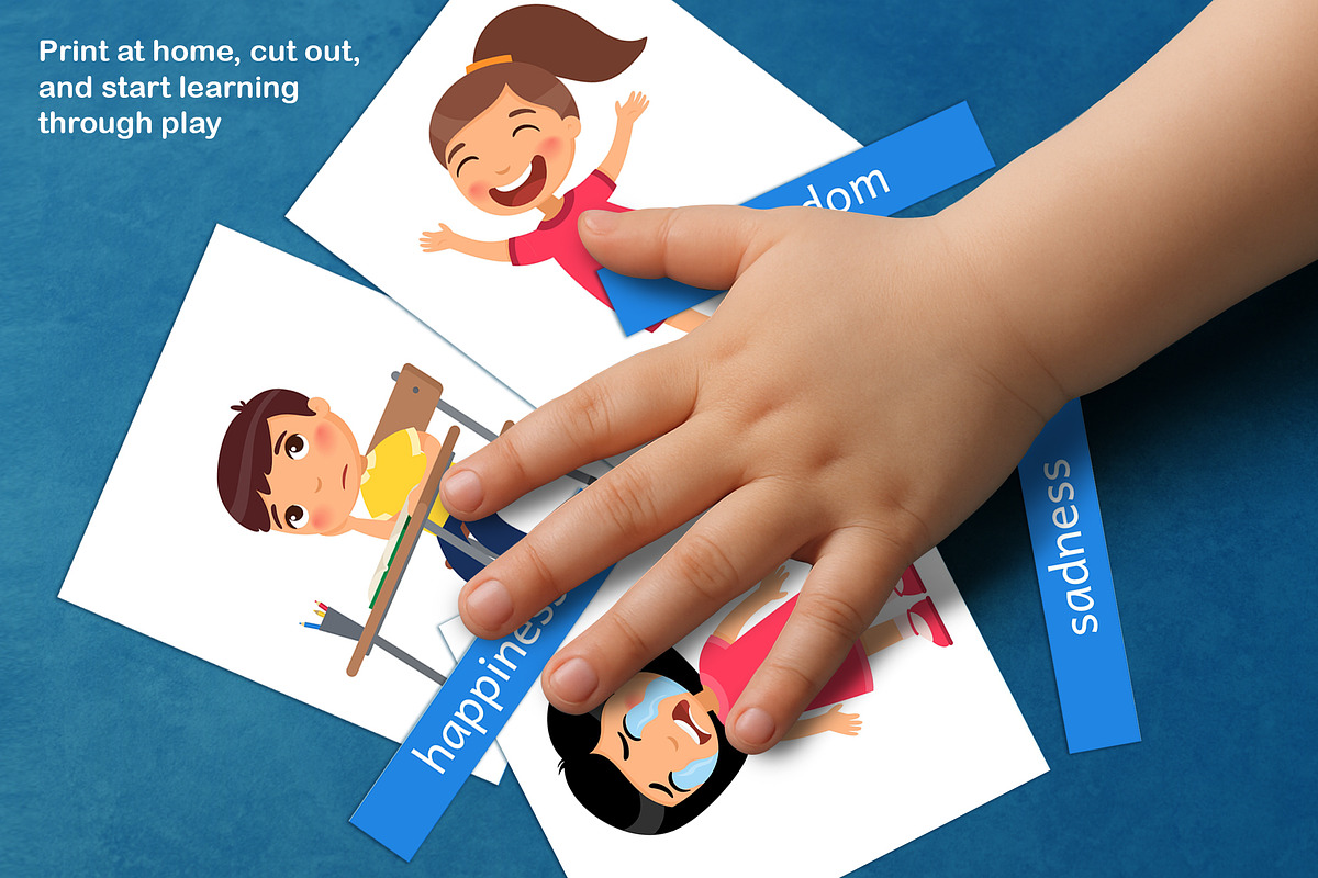 Educational Flashcards. Emotions, an Education Illustration by Valin Malin (Photo 6 of 7)