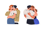 Love couples kiss with passion set, a Person Illustration by Good Studio (Thumbnail 10 of 19)