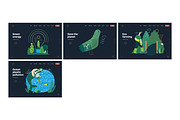 Ecology flat vector illustrations, a Templates & Theme by Grivina's shop (Thumbnail 31 of 31)