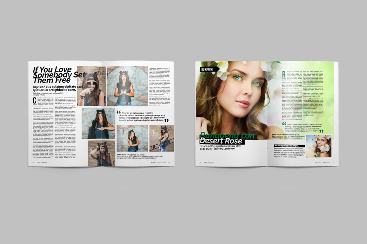 Prettyca Magazines, a Magazine Template by Firtana (Photo 8 of 11)