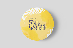 Circle Wall Canvas Mockups