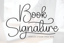 Book Signature | Script Font