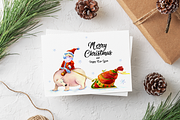 Christmas Greeting Card Template, a Card Template by ElephantArts (Thumbnail 4 of 8)