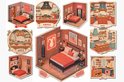 Astro Abode Zodiac Room Clipart, an Object Graphic by Jakayla Digital Co (Thumbnail 22 of 30)