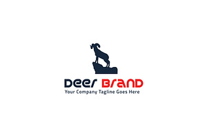 Deer Brand Logo Template