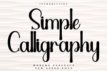 Simple Calligraphy