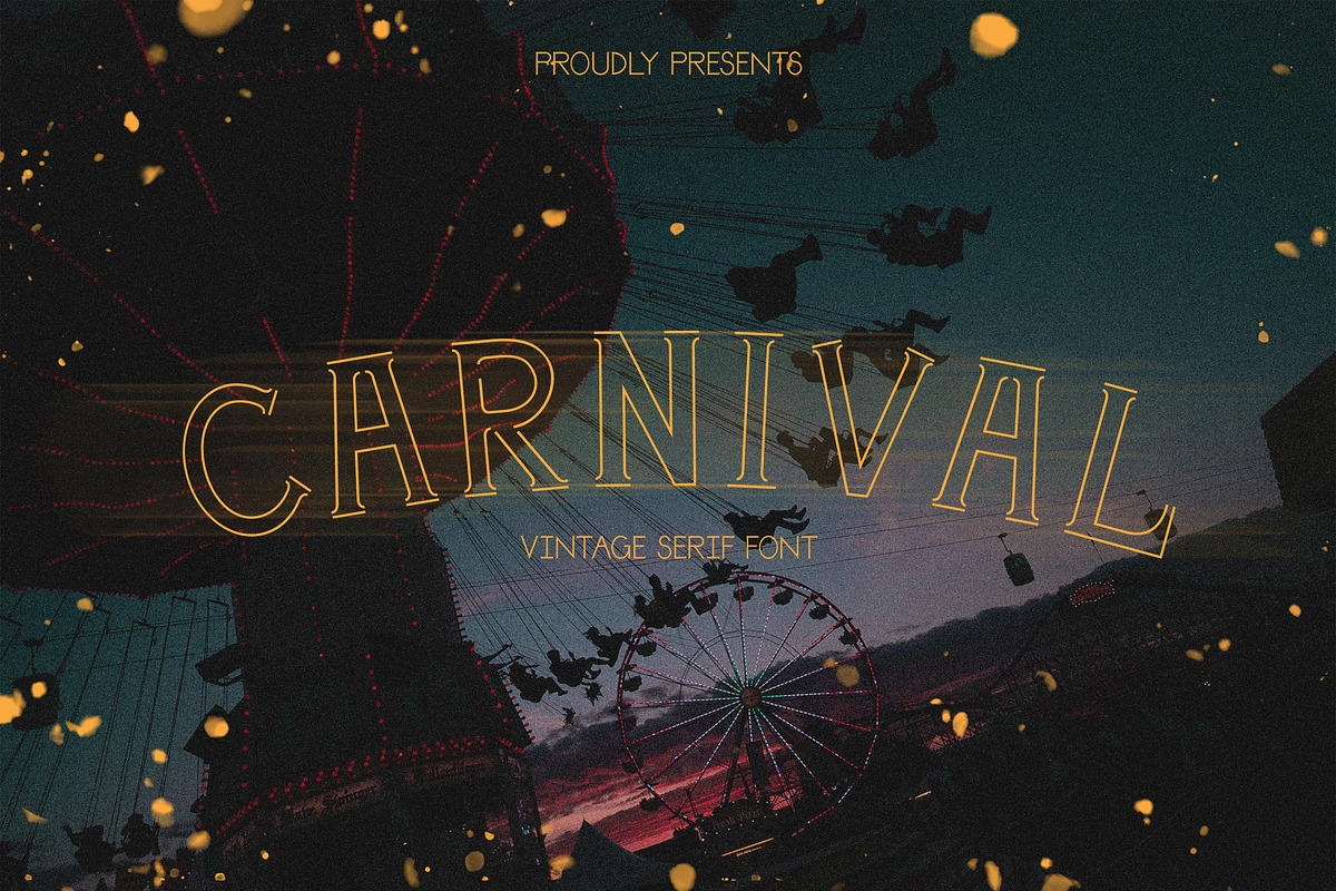 Carnival | a vintage serif, a Serif Font by white supply (Photo 1 of 3)