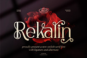 Rekalin || Stylish Serif Font, a Serif Font by Idea Studio (Thumbnail 1 of 10)
