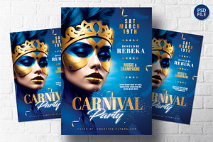 Carnival Party Flyer Template, a Flyer Template by Rome B Creation