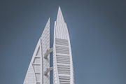 Bahrain World Trade Center, an Architecture 3D Model by 3DNUTS (Thumbnail 11 of 12)