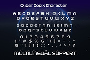 Cyber Copix - Futuristic Sci-Fi Font, a Sans Serif Font by Afkari Studio (Thumbnail 9 of 10)