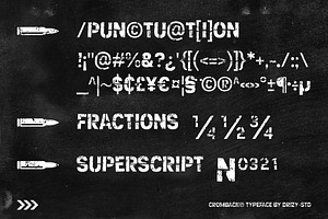 Cromback - Stencil Grunge Sans Font