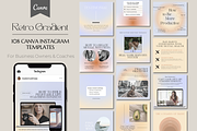 Gradient Design Canva Instagram Pack, a Social Media Template by Guavamelo Studio (Thumbnail 1 of 12)