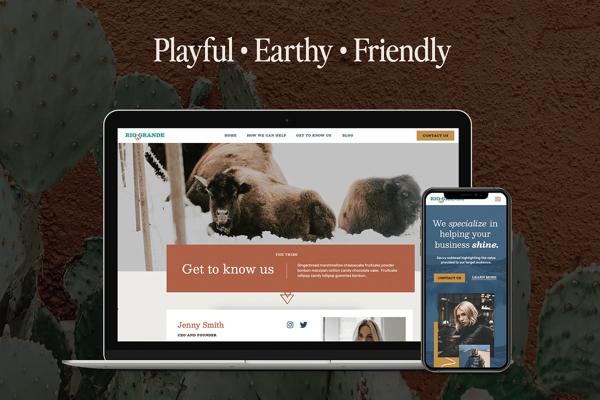 Showit template - Rio Grande, a Websites & App Template by Amanda Pena Design (Photo 6 of 6)