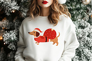 Christmas Dachshund Dog, an Animal Illustration by JulzaArt (Thumbnail 5 of 6)
