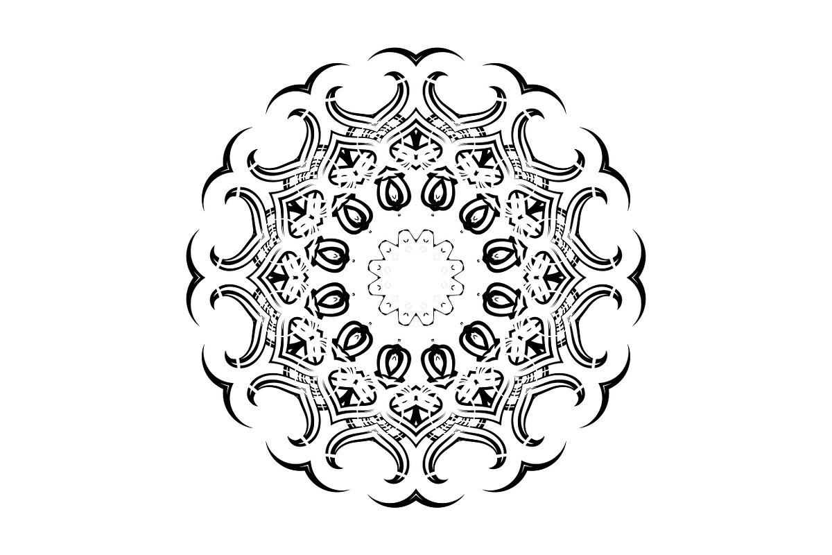 Elegant Mandala Line Art Collection, a Decorative Illustration by NJ Himel (Photo 43 of 101)