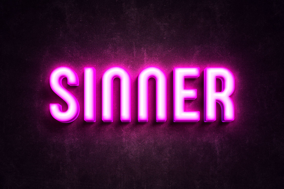 Pink Neon Light Text Effect, a Layer Style Add-On by dokudokunomi (Photo 4 of 4)