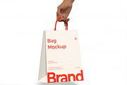 Shopping Bag Mockup, a Packaging Mockup by Unerispace (Thumbnail 4 of 5)