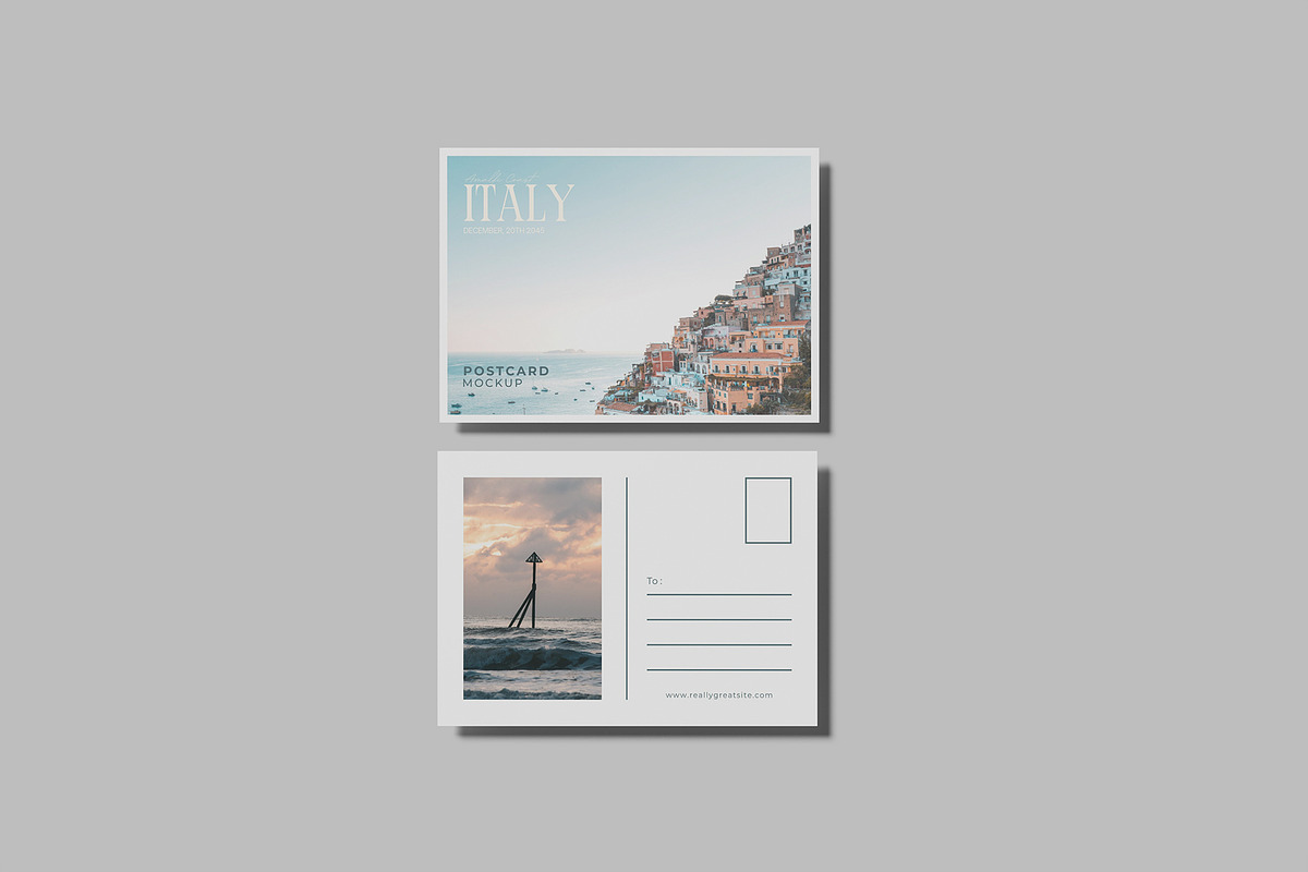 Postcard Mockup, an Advertising Mockup by Bangdastudio (Photo 7 of 11)